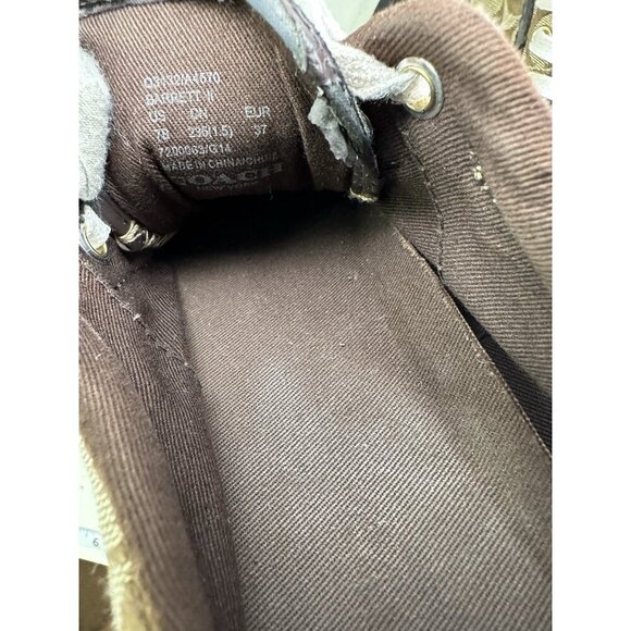 Coach Barrett 2 Brown Sneakers Sz 7B 37 - Picture 10 of 10